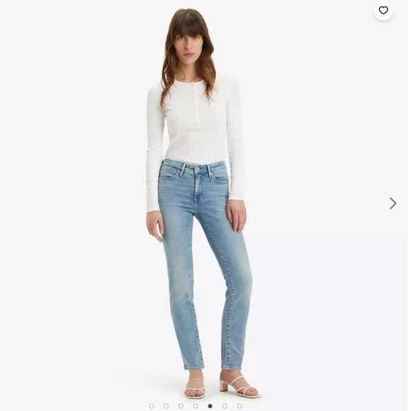 NWOT Levi's 712 Slim Size 26 Blue Wave Light - Blue - Picture 4 of 10